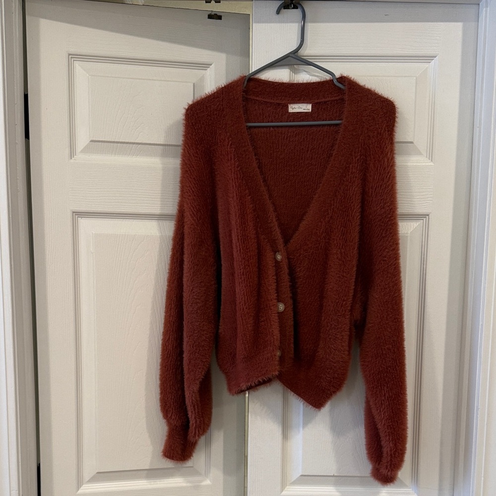 Rylee + Cru Rust Cardigan